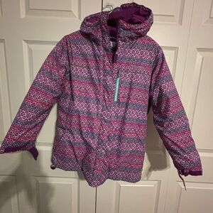 Columbia Purple and Teal Patterned Jacket